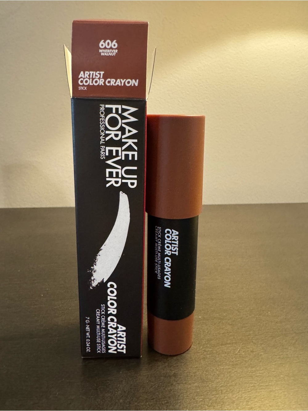 Make Up For Ever Artist Color Crayon 606 Wherever Walnut .24 oz Full Size NIB